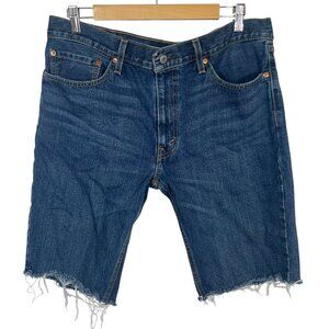 Levi's 511 Slim Denim Shorts Cut Off Jorts Mens Size 36 Blue Jean Pockets